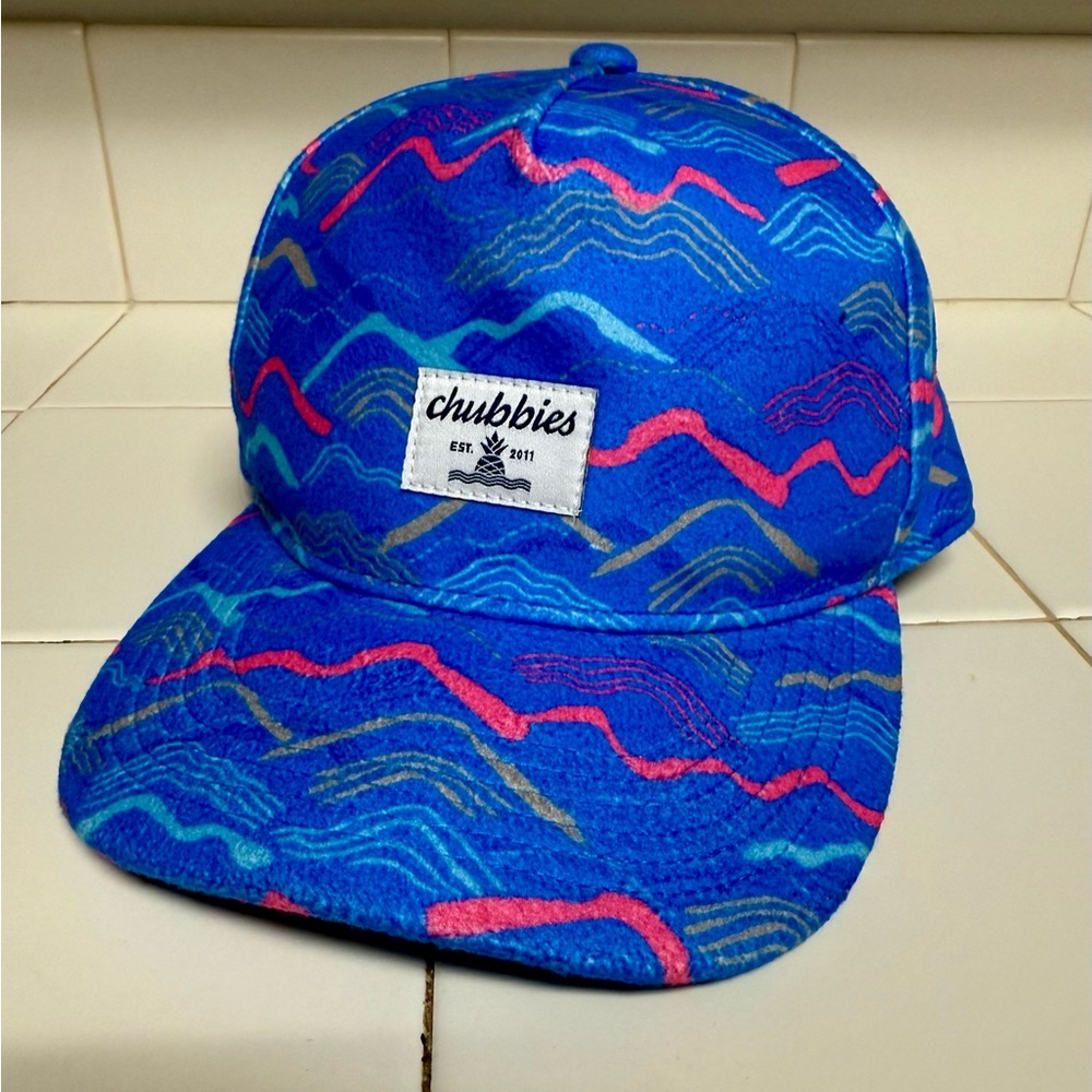 Chubbies "The Big Sky Country" Country Fleece Snapback Hat NWOT Youth OS